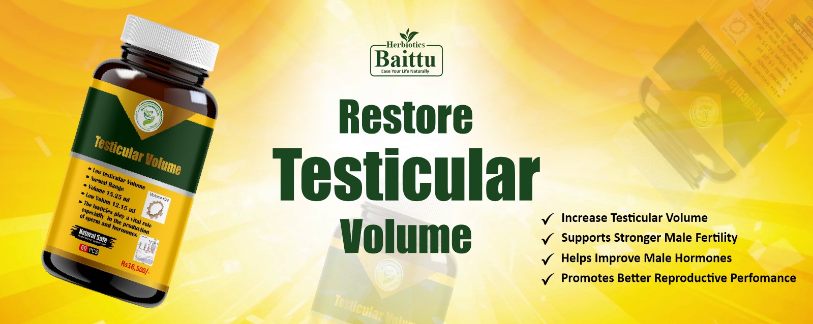new baner testicular volume